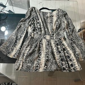 Women’s animal print romper (size small)